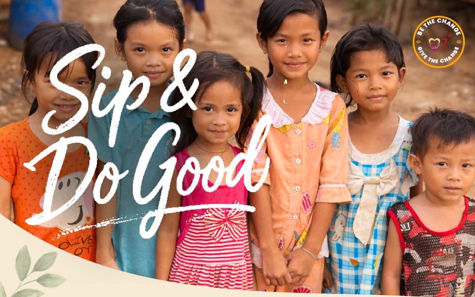 Sip & Do Good campaign — 7 Leaves x IHM partnership for Tonlé Sap children
